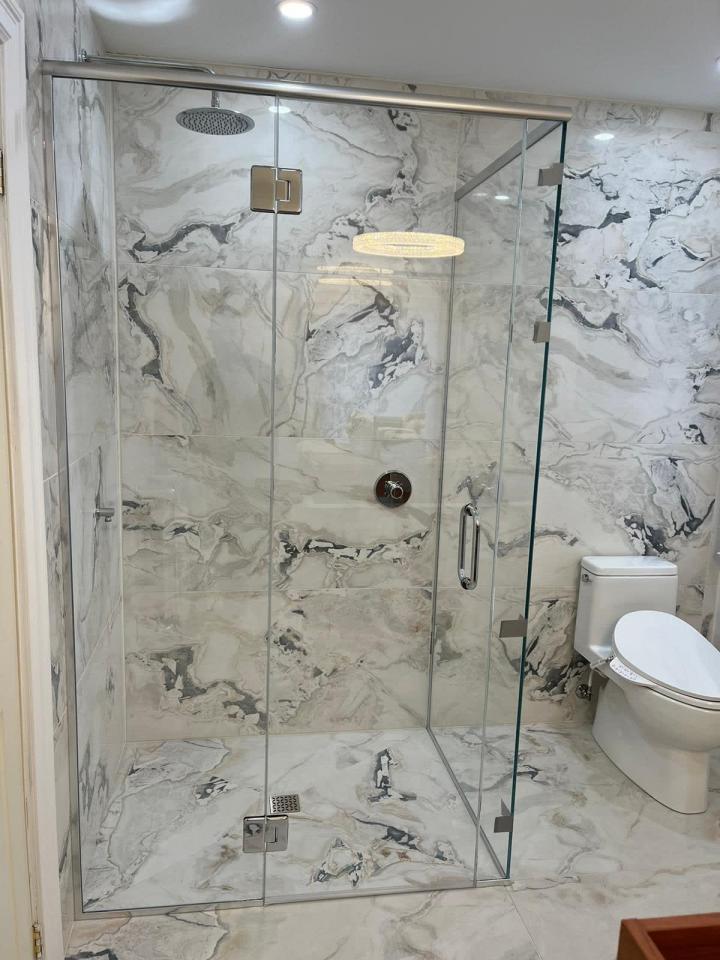 Fabrication douche en verre Laval