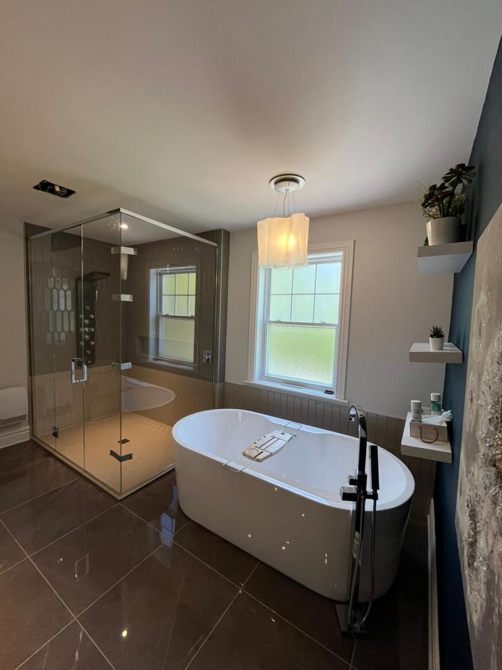 Fabrication douche en verre Laval