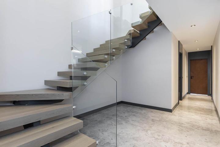 Rampe et garde corp en verre intérieure