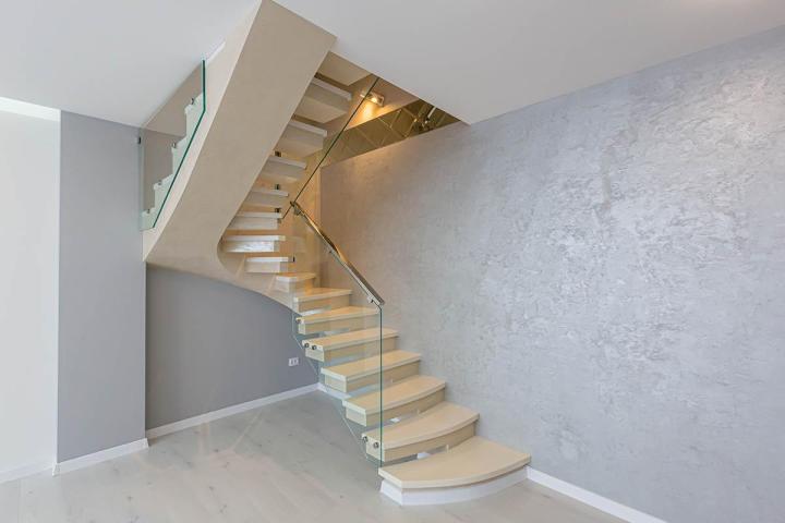 Rampe et garde corp en verre intérieure